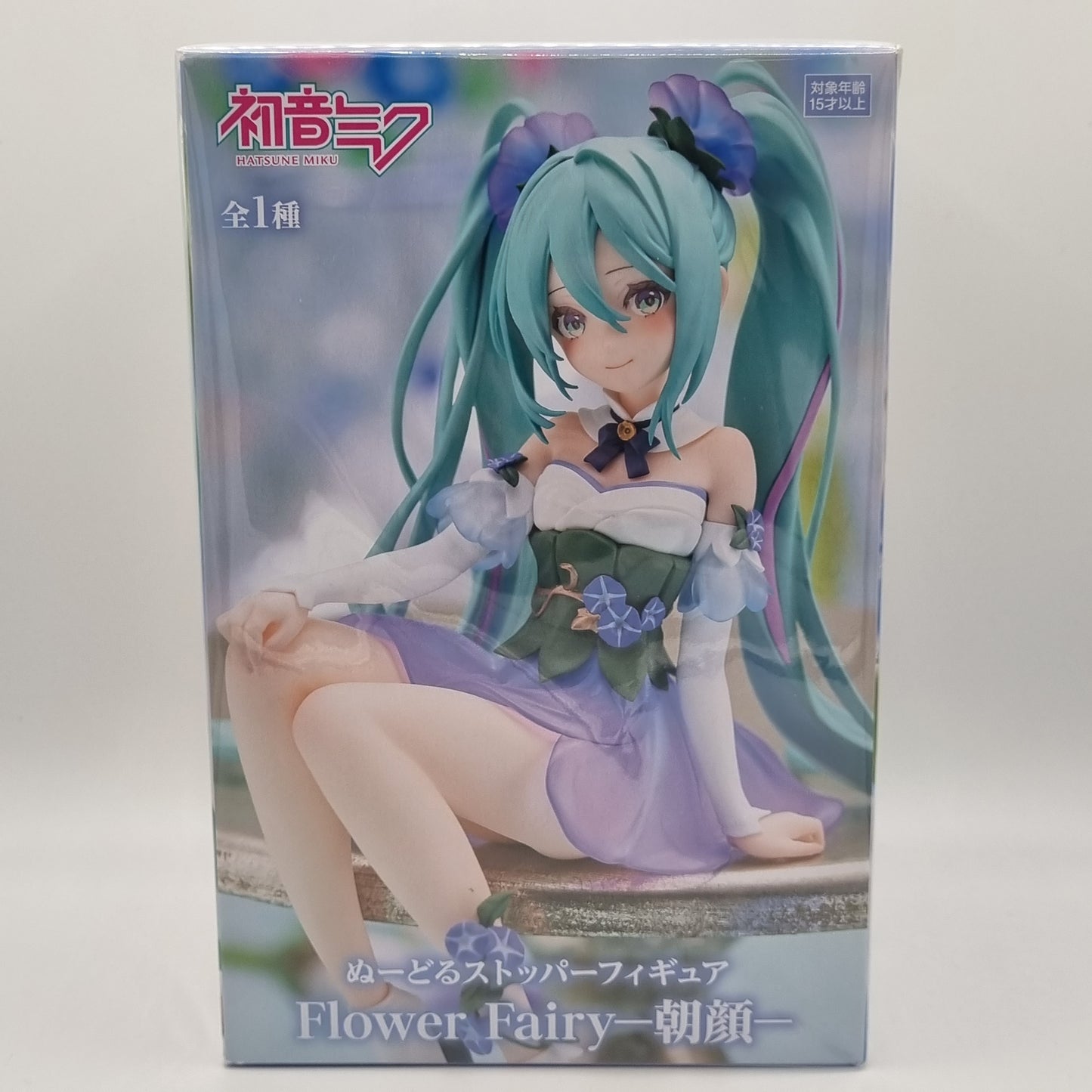 Anime Store, Hatsune Miku Noodle Stopper PVC Statue Miku Flower Fairy Morning Glory, Front View Packaging Packaging