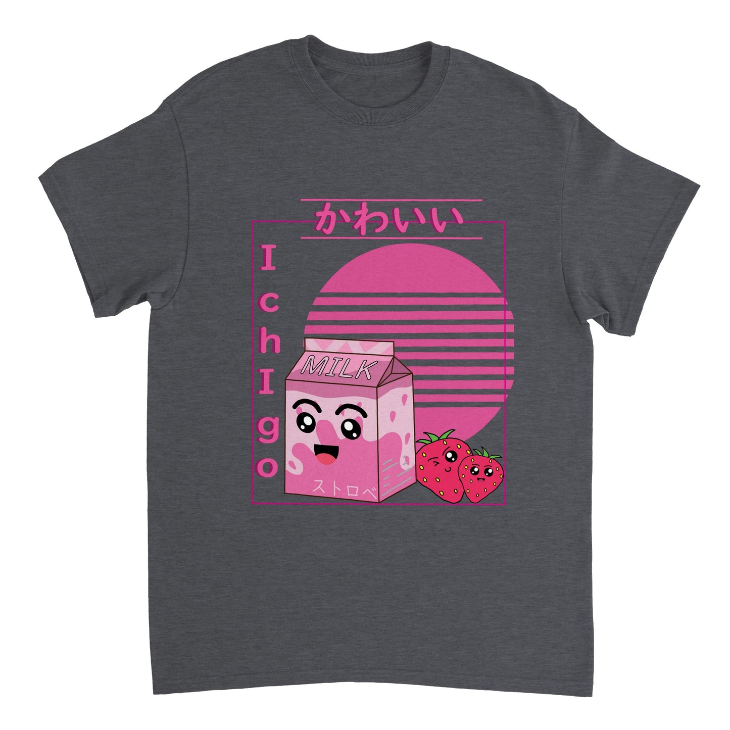Kawaii Strawberry and Milk Otaku World T Shirt